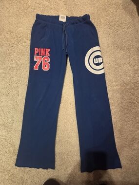 5th & Ocean Navy Blue Joggers with White and Red Graphics